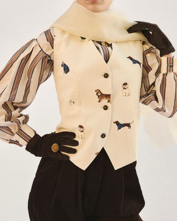 Countryside chic / "Doggies" vest classic