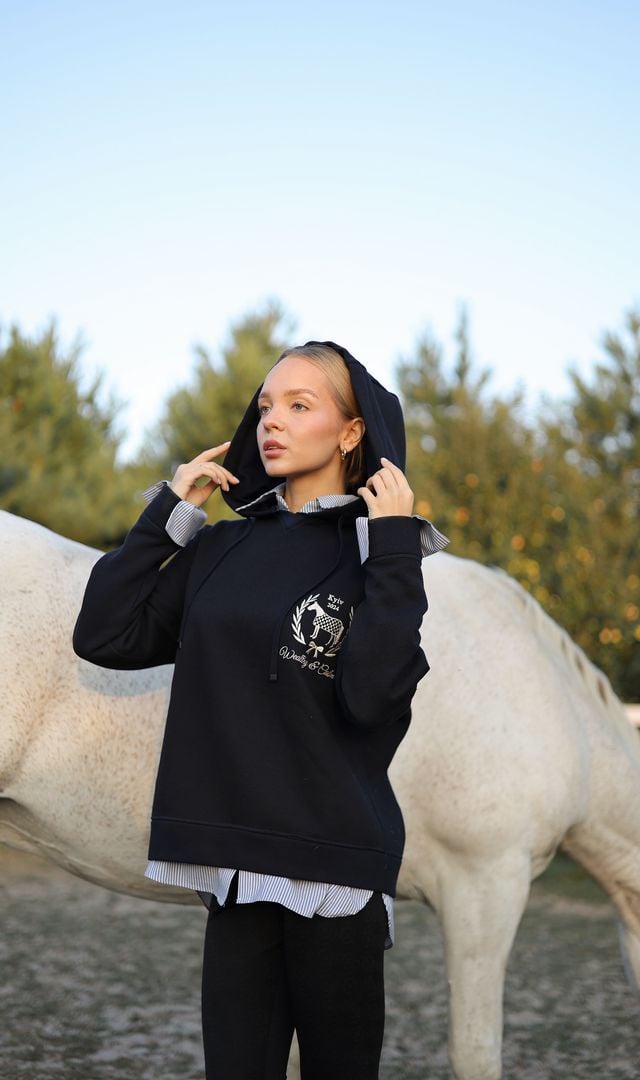 Худді в стилі preppy зі з'ємними елементами - Зображення 2