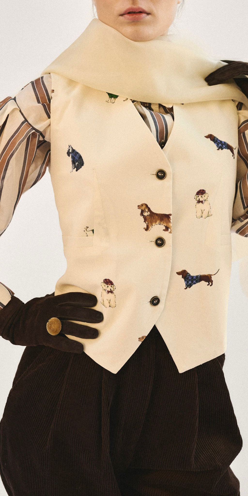 Countryside chic / "Doggies" vest classic