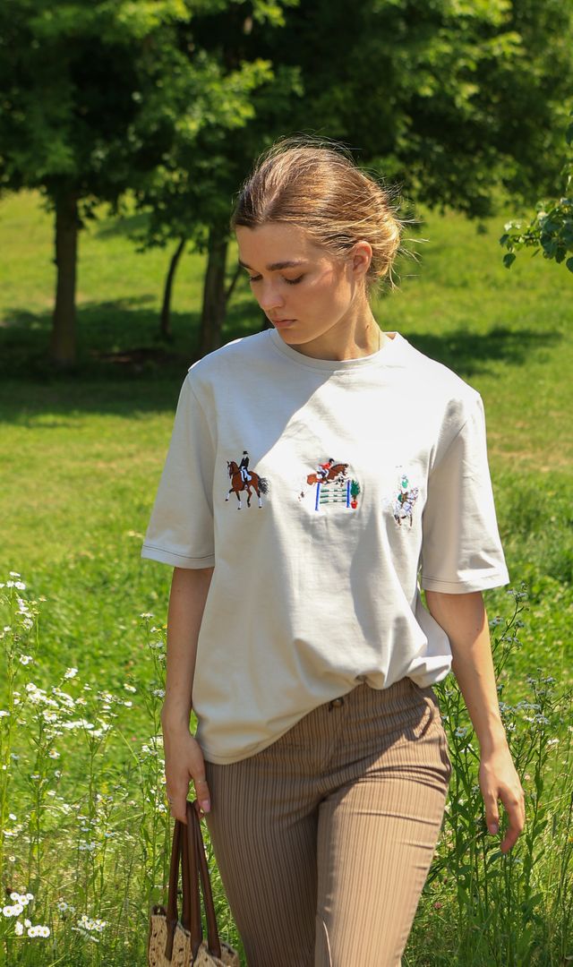 Футболка Row Sporty, колір беж - Зображення 2